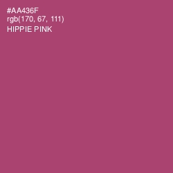 #AA436F - Hippie Pink Color Image