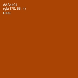 #AA4404 - Fire Color Image