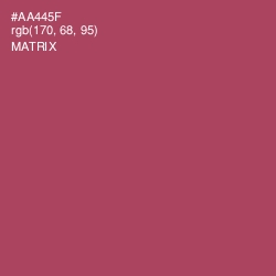 #AA445F - Matrix Color Image