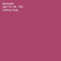 #AA446A - Hippie Pink Color Image