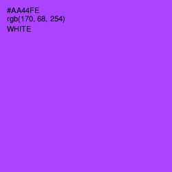 #AA44FE - Medium Purple Color Image