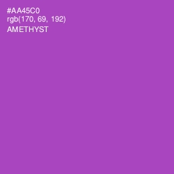 #AA45C0 - Amethyst Color Image