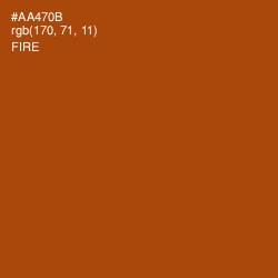 #AA470B - Fire Color Image