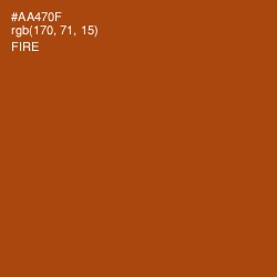 #AA470F - Fire Color Image