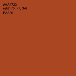 #AA4722 - Paarl Color Image