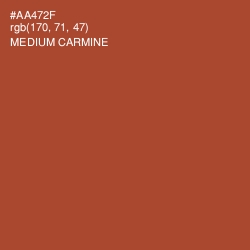 #AA472F - Medium Carmine Color Image