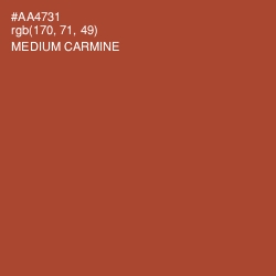 #AA4731 - Medium Carmine Color Image