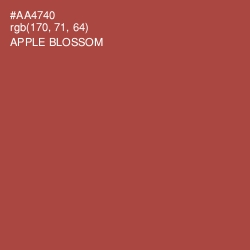 #AA4740 - Apple Blossom Color Image