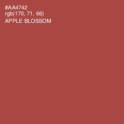 #AA4742 - Apple Blossom Color Image