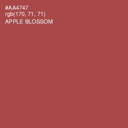 #AA4747 - Apple Blossom Color Image