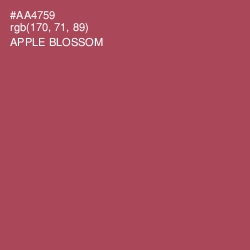 #AA4759 - Apple Blossom Color Image