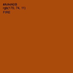 #AA4A0B - Fire Color Image