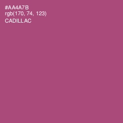 #AA4A7B - Cadillac Color Image