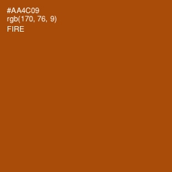 #AA4C09 - Fire Color Image