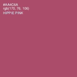 #AA4C6A - Hippie Pink Color Image