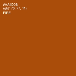 #AA4D0B - Fire Color Image