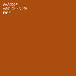 #AA4D0F - Fire Color Image