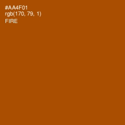 #AA4F01 - Fire Color Image