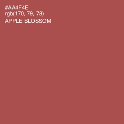 #AA4F4E - Apple Blossom Color Image