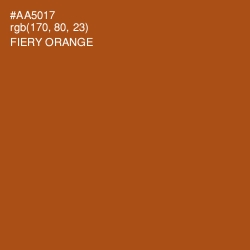 #AA5017 - Fiery Orange Color Image