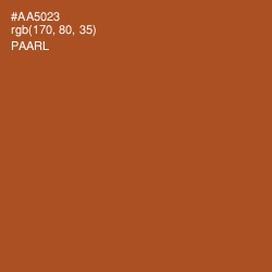 #AA5023 - Paarl Color Image