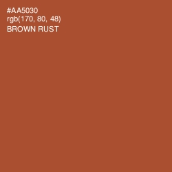 #AA5030 - Brown Rust Color Image