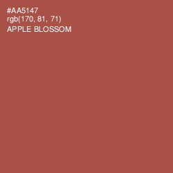 #AA5147 - Apple Blossom Color Image