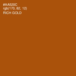 #AA520C - Rich Gold Color Image