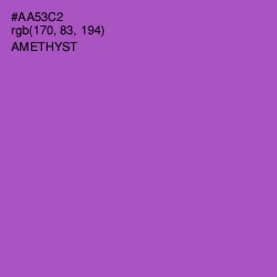 #AA53C2 - Amethyst Color Image