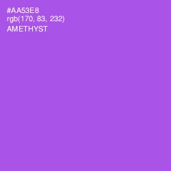 #AA53E8 - Amethyst Color Image