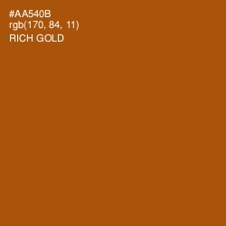 #AA540B - Rich Gold Color Image