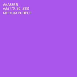 #AA55EB - Medium Purple Color Image