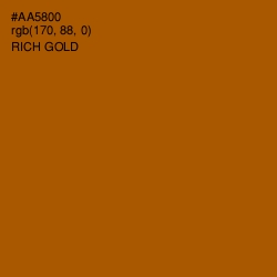 #AA5800 - Rich Gold Color Image