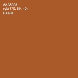#AA5928 - Paarl Color Image