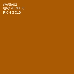 #AA5A02 - Rich Gold Color Image