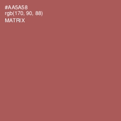 #AA5A58 - Matrix Color Image
