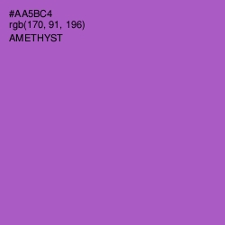 #AA5BC4 - Amethyst Color Image
