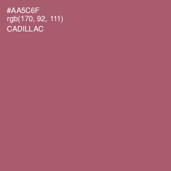 #AA5C6F - Cadillac Color Image
