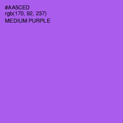 #AA5CED - Medium Purple Color Image