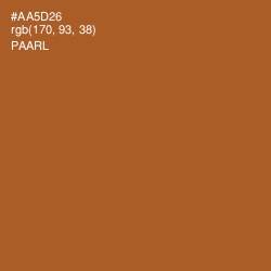 #AA5D26 - Paarl Color Image