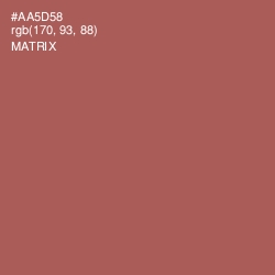 #AA5D58 - Matrix Color Image