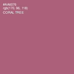 #AA6076 - Coral Tree Color Image