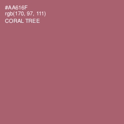 #AA616F - Coral Tree Color Image