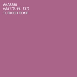 #AA6389 - Turkish Rose Color Image