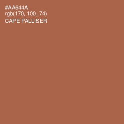 #AA644A - Cape Palliser Color Image
