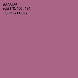 #AA6486 - Turkish Rose Color Image