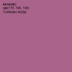 #AA648C - Turkish Rose Color Image