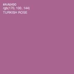 #AA6490 - Turkish Rose Color Image
