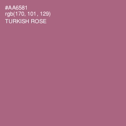 #AA6581 - Turkish Rose Color Image