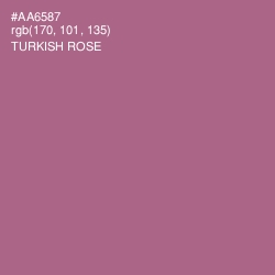 #AA6587 - Turkish Rose Color Image